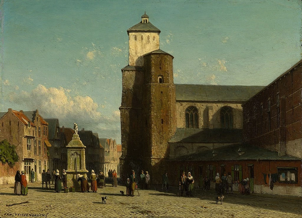 Veduta di una città belga - Collezione reale del Regno Unito